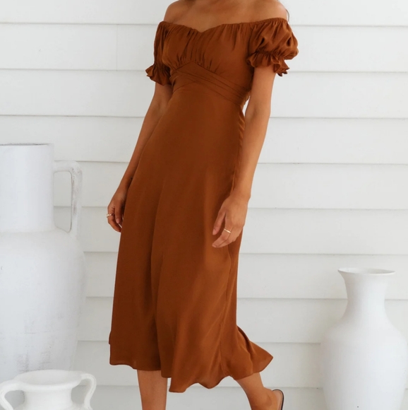 Hello Molly Dresses & Skirts - Hello Molly NWT Sky Child Maxi Dress in Chocolate